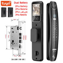 3D Face Smart Door Lock Security Camera Monitor Intelligent Fingerprint Password Biometric Electronic Key Unlock