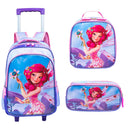 Boy Girl's School Backpack Boy Waterproof Resistant Bag With Lunch Bag and Kit2024 Case