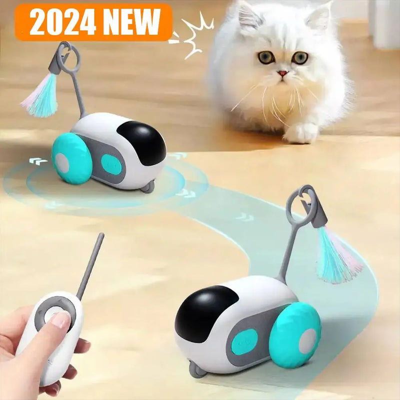 Remote Controlled Toy 2 Modes Automatic Moving Toy Car For S Dogs Interactive Playing Kitten Training Pet Supp B4z2