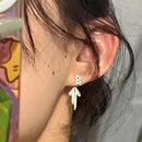 Cute Bowknot Front and Back Earrings for Female 2023 New Simple Fashion Metallic Luxury Jewelry Earings Wholesale
