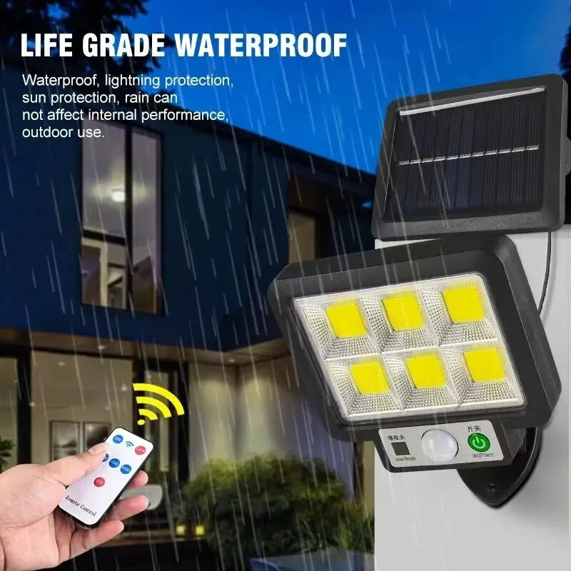 LED Solar Split Wall Lamp 3 Mode Waterproof Motion Sensor Lamps Garden Street Lighting Solar Lamp For Garage Security Wall Light