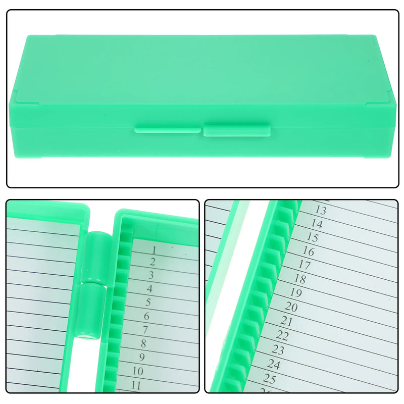 Slide Box Microscope Holder Laboratory Supplies Container Plates Microscope Slide Tray Collection Storage Glass Bracket Storing