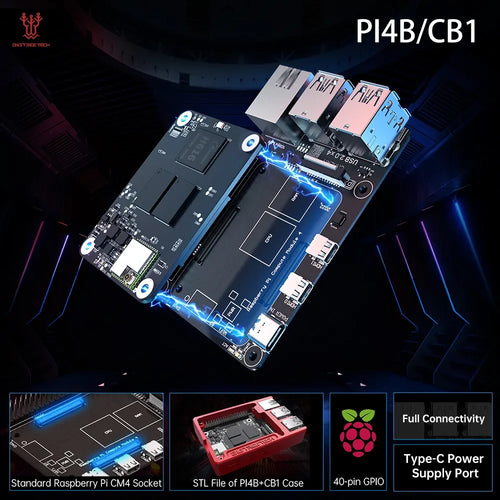 BIGTREETECH PI4B Adapter CB1 VS Raspberry Pi CM4 Für Klipper Octopus Pro SKR MINI E3 V3.0 Motherboard Voron Ender 3 3D Drucker