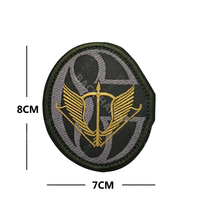 Alfa Team Embroidered Fabric Patch Arm Patch Backpack Patch Badge Russian Embroidery Military Tactical Patches Hook and Loop DIY