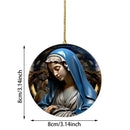 2024 Nativity Scene Hanging Ornaments Christmas Decoration Wall Hanging Jesus Angel Easter Christ Room Home Decorations
