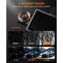 WOLFBOX I07 Dash  Cam 3 Channel Dash Camera for Car Front and Rear 4K Dash Camera with GPS WiFi Car Dvr for 170 FOV WDR