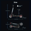 ENGWE 830W Peak Electric Folding Scooter, 48V 18.2AH, 43.5 Miles Range, 28mph, 10*4.0 Tires, Full Suspension, City & Rough Road