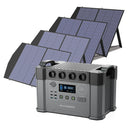 ALLPOWERS S2000 Pro Outdoor Generator 2400W MPPT Portable Power Station with 4X100W  Folable Solar Panels for RV Camping, Home