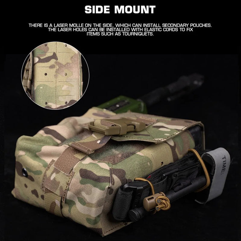 Tactical Vest Plate Carrier Sub Bag MOLLE Belt Mag Pouch for Hunting Night Vision Radio Walkie-talkie Headset First Aid Tool