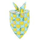 Dog Bandana Fruit Floral Spring Washable Soft Doggy Scarf Kerchief Summer Adjustable for Small Medium Large Dogs Pets