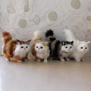 Simulation Katze Hängende Verzierung Stofftiere Katzen Pelzige Figur Realistische Plüsch Kätzchen Figuren Fensterbank TV-Schrank Desktop Dekor