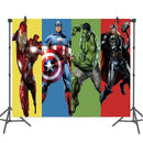 Cartoon Captain America Theme Disposable Tableware Set Birthday Party Dress up Balloon Decoration Baby Shower Background Cloak