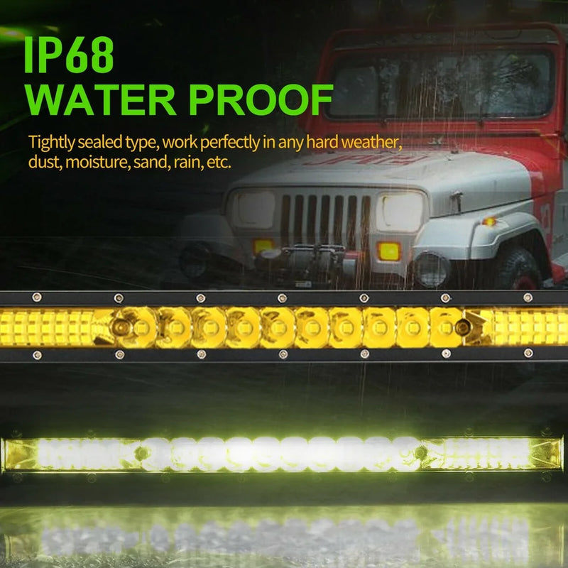 NLpearl  12V 24V LED Light Bar Spot Flood 90W Work Light for Jeep SUV Truck Boat ATV Barra LED 4x4 Off Road LED Headlight