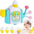 Bath Ice Cream Toy Interesting Bubble Ice Cream Maker with Suction Cups for Toddlers Boys Girls