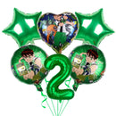 Ben-10 Party Decoration Balloon Cartoon Huge Boy Round 18 inch Balloon Birthday Party Supplies Kids Favor Baby Shower Gift