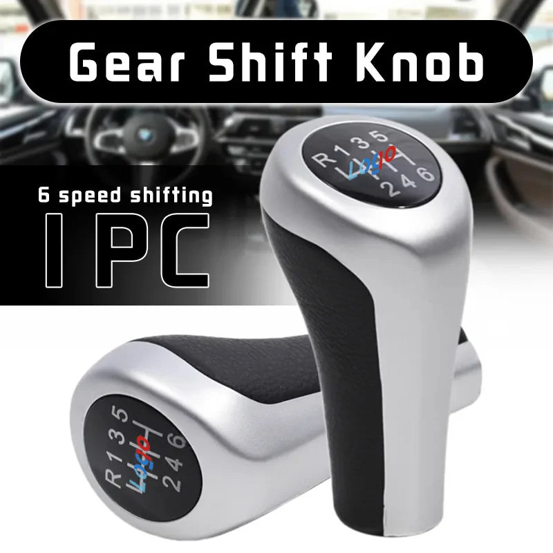 5 6 Speed For BMW 1 3 5 6 Series E46 E53 E60 E61 E63 E65 E81 E82 E83 E87 E90 E91 E92 X1 X3 X5 Matt Chromed Gear Shift Knob