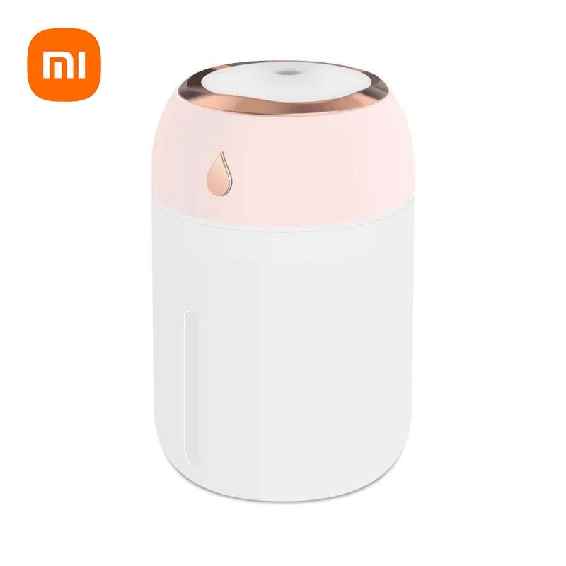 Xiaomi Mini Humidifier USB Plug Nanoscale Silent Streaming Ambient Light 330ML Mist Adjustable Portable For Car Office Household