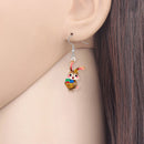 BONSNY Acrylic Easter Basket Egg Rabbit Dangle Drop Earrings Jewelry For Women Girls Kids Gifts Accessories