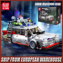 MOULD KING 27020 Technical Car Toys The Mini Ghost Bustered ECTO-1 Car Model Assembly Building Block Brick Kids Christmas Gifts