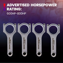 Forged EN24 4340 Connecting Rods +ARP Bolts for Honda Civic Si, CRX Si 1988–19 for  CRX D16 D16A D16Y7 D16Y8 D16Z6 4PCS Conrod