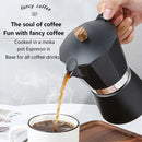 300/150ml Coffee Kettle Household Italian Octagonal Moka Coffee Tea Pot Office Home Travel Outdoor Camping Tableware Equipment