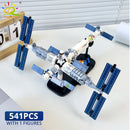 HUIQIBAO Aviation Spaceport Model Space Shuttle Rocket Launch Center Construction Building Blocks MOC Spaceship Kids Bricks Toy
