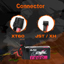 2 Stück CNHL 3S 11,1V Lipo-Akku 1100mAh 1300mAh 1500mAh 100C mit XT60 T-Stecker für FPV Flugzeug Hubschrauber Drohne Quadrocopter Hobby