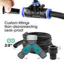 Black 20cm Bendable Brass Nozzle DIY Mist Spray Kit for Garden Courtyard Plants Automatic Atomizing Cooling System 3/8" Hose