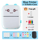 Mini Thermodrucker Drahtlos BT 200dpi Etikett Foto Notiz Falsche Frage Druck Tag Bluetooth Drucker USB Kabel Tragbar