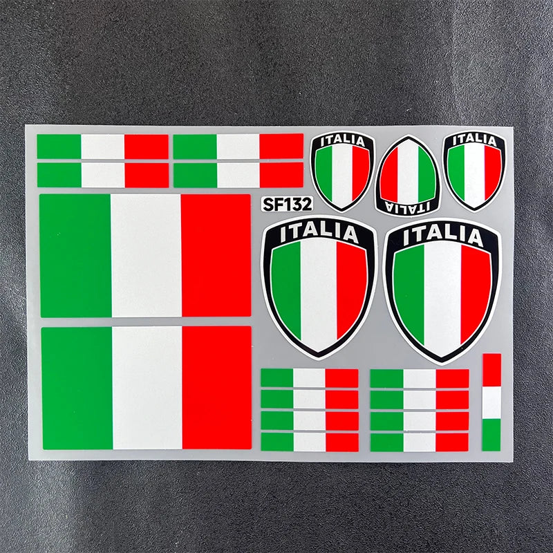 for ITALIA National Flag Sticker  Decal Waterproof Reflective for Car Universal