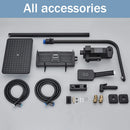 Rozin Black Smart Thermostatic Shower Faucet Set Bathroom Intelligent Rainfall Digital Mixer Tap With Rack and Bidet Bath System