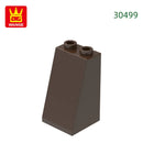 Wange 34Pcs/Lot 30499 2x2x3 Slope Building Block Moc Accessories Compatible with Brick DIY Construction Children Toys Gift Box