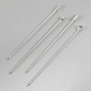 4 cocktail picks, stainless steel polished metal creative salad fruit picks, snow Geometric Skull Christmas kitchen tools