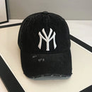 2023 Neue Luxusmarke MY Bestickte gewaschene Denim Baseballkappe für Herren Hochwertige Schwarze Vintage Y2k Dad Hats Gorras Hombre