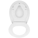 O Shape White Toilet Seat Quick Release Toilet Lid with Detachable Child Seat Soft Close Mechanism for Family
