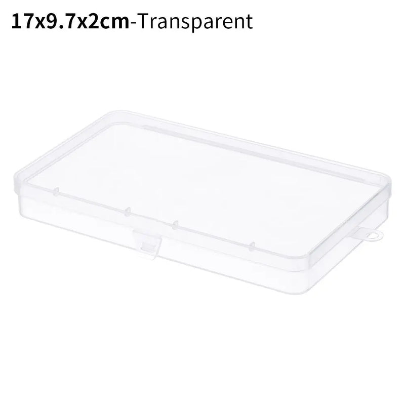 8Styles Plastic Storage Box Small Square Clear Black Box For Jewelry Diamond Embroidery Craft Bead Pill Home Storage Supply