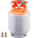 SucceBuy 30 lb Refrigerant Recovery Tank 400 psi Portable Cylinder Tank with Y-Valve for Liquid/Vapor Recovery Can for R22/R134A