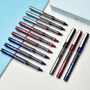 3 Stück/Set Kawaii Gerader Flüssig-Rollerball-Stift 0,5 mm Große Kapazität Blau/Schwarz/Rot Tinte Gelschreiber Schulbüro Schreibwarenbedarf