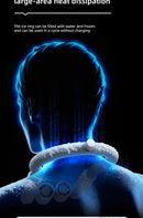 The Breeze Sentinel | High-Speed Turbine Bladeless Neck Fan (Rechargeable)