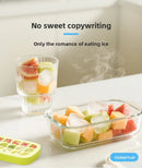 2 in 1 Ice Cube Tray Water Bottle Portable Ice Maker Mold Press Water Fill Ice Bucket Box for Summer Drinks