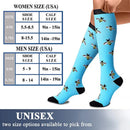6 PAIRS Compression Socks Flowers Animal Fruit for Men Women Running Nurse Socks Nurses Sport Ladies Lady Womens Running