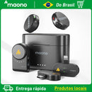 Local Brazil Maono Wave T5 Wireless Lapel Microphone Noise Cancellation for Video Recording Streaming fit for Phones Camera
