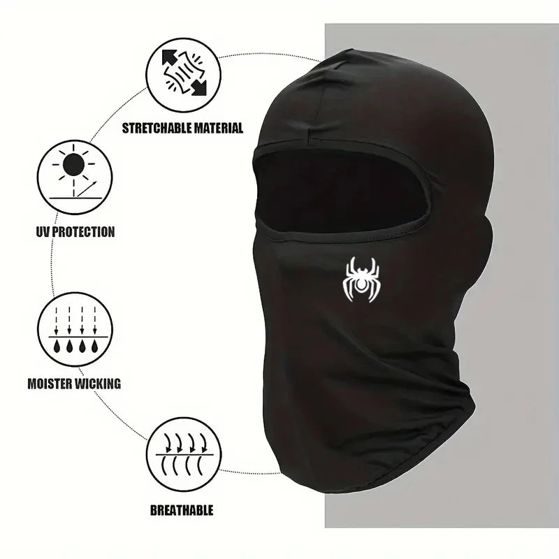 1pc Balaclava Face Masked Hat Rap Balaclava Summer Cooling Neck Gaiter UV Protector for Men Women Outdoor Motorcycle Ski Scarf