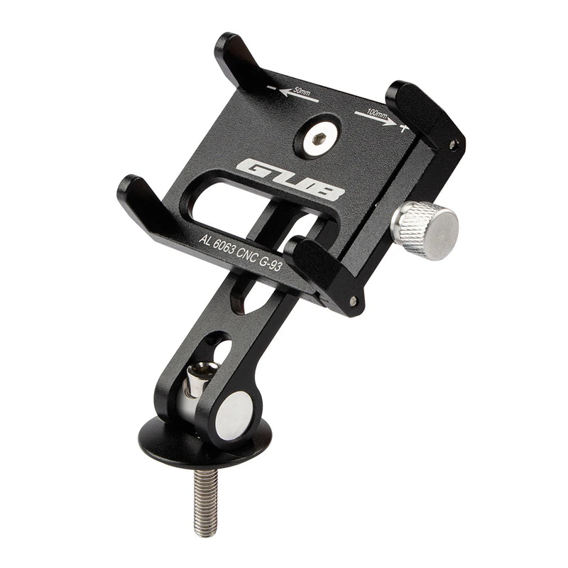 GUB Bike Cellphone Holder Aluminum Alloy Bike Mobile Phone Holder Bracket Adjustable Centered Installation Cycling Accessories