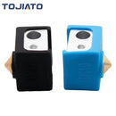 1-10pcs MK10 Silicone Sock Volcano Heat Block Silicone Sleeve 3D Printer For Wanhao i3 QIDI TECH Silicone Heater Block Cover