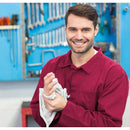 79142 Shop Towels 14"x12", 150 Count (Pack of 1), Cotton, White