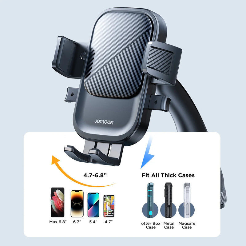 Joyroom Phone Holder Mount for Car Strong Suction Hands-Free Universal Cell Phone Mounts for Dashboard/Windshield 360° Rotation