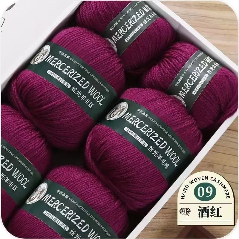 Hand-knitted Mongolian Cashmere Yarn for Cardigan Hat and Sweater, Worsted Woolen Wool, Hand-knitted Thread, 100g