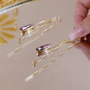 Korean Fashion Zircon Green Water Drop Earrings for Women Crystal Long Pendant Temperament Earring Girls Wedding Party Jewelry