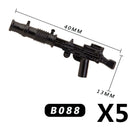 MOC Medieval Accessories Building Blocks Military Soldiers Shoulders Armor Blaster Helmets Weapons War Bricks Children Toys B038